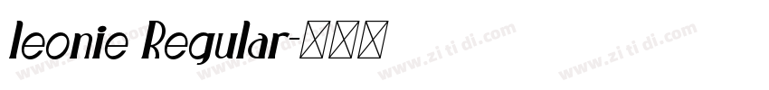 leonie Regular字体转换